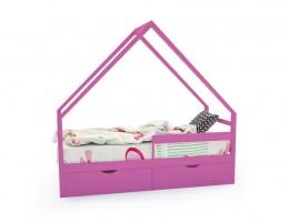 Кровать-домик «SCANDI» розовый