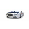 Объемная кровать машина Roadster Ауди Белая