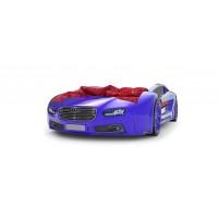 Объемная кровать машина Roadster Ауди Синяя