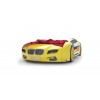 Объемная кровать машина Roadster БМВ Желтая