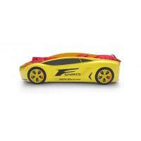 Объемная кровать машина Roadster Лексус Желтая