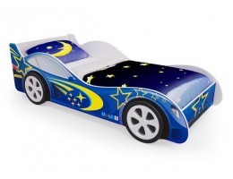 Детская кровать - машина Синяя с ящиками