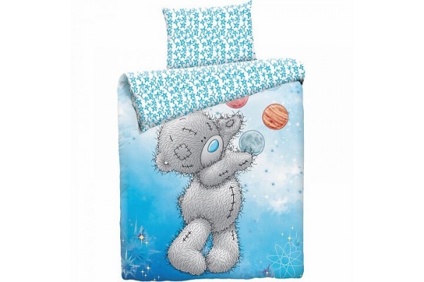 Детское постельное белье Тедди Космонавт (бязь, 100% хлопок)