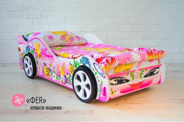 Кровать-машина для девочки ФЕЯ
