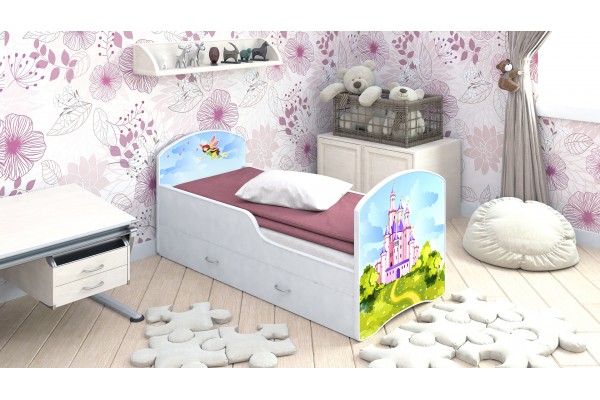 Детская кровать Classic Фея с выдвижными ящиками