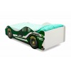 Объемная кровать машина Бельмарко Супра Зеленая
